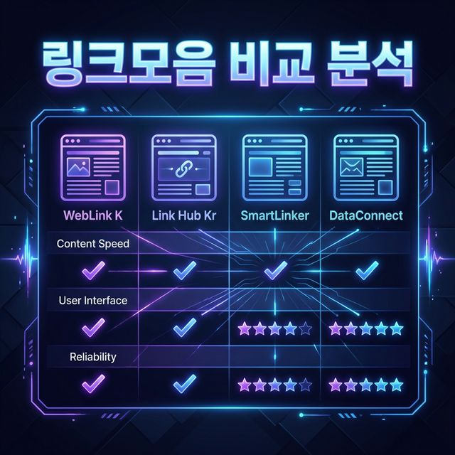 링크모음 사이트 순위 2026 - TOP 5 플랫폼 실사용 비교 리뷰 커버 이미지